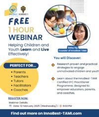 Free Webinar For Parents: Helping Children and Youth Learn and Live Effectively